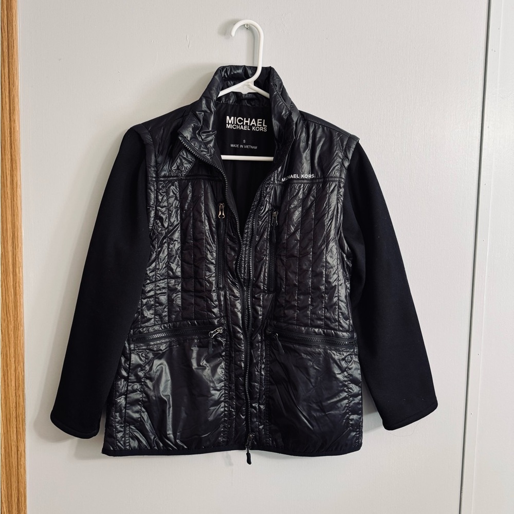 Michael Kors Black Puffer Jacket Size Small